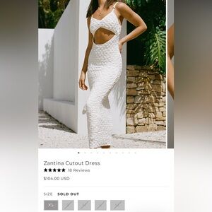 White sabo maxi dress